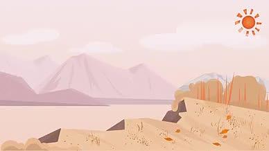 登高爬山注意事项MG动画视频的预览图